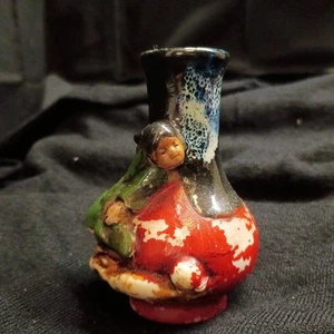 Antike Sumida Gawa Vase 4 1/2" - Bild 1 von 9