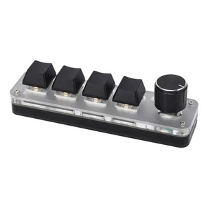 `One Handed Mechanical Keyboard 4 Key With Adjustable Rgb Diy Programmable - Picture 1 of 12