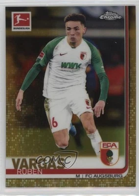 2019-20 Topps Chrome Bundesliga Gold Refractor /50 Ruben Vargas #82 Rookie RC - Image 1 of 2