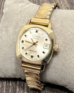 Vintage Wittnauer Swiss Geneve 10K Gold Filled Automatic Women’s Watch Rare - Picture 1 of 14