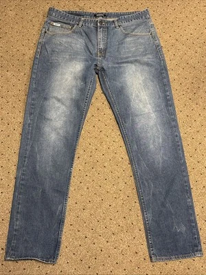 Pantalones de mezclilla Trukfit azules para hombre talla 38x32 lavado medio #10250 Foto 1 de 4