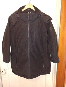 Calvin Klein Water Resistant Hooded Stadium Jacket Black Size 2XLlg - Bild 1 von 5