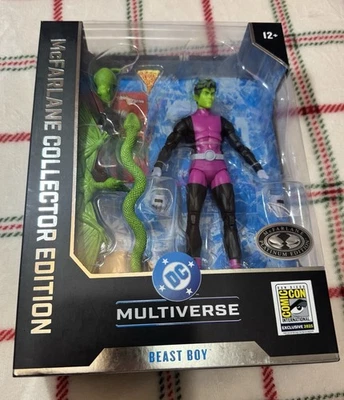 McFarlane Platinum 2025 SDCC exclusivo edición de coleccionista DC Beast Boy RARO  Foto 1 de 4