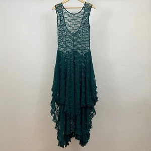 Intimately Free People French Courtship Slip - Evergreen - Large? - Picture 1 of 10