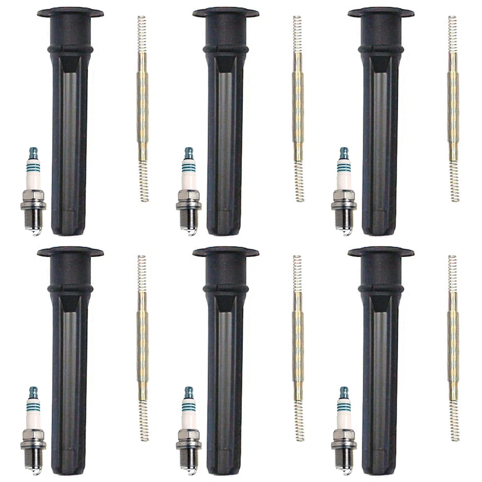 Denso 6 Iridium Power Spark Plugs 6 Coil Boots Kit for Plymouth Prowler 1999 V6 - Image 1 of 1