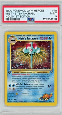 2000 Pokemon Gym Heroes Misty's Tentacruel 10/132 1st Edition Holo PSA 9 - Image 1 of 2