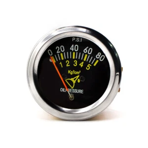 Misuratore Pressione Olio Auto Meccanico Universale 2" 52mm 0-80 PSI - Foto 1 di 8