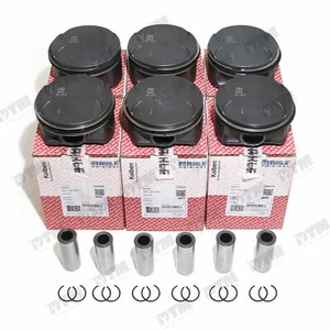 6Pcs Piston Rings Set FIt For BMW E46 E39 E60 E61 Z4 E85 325i 525i 2.5i M54 B25 - Picture 1 of 5
