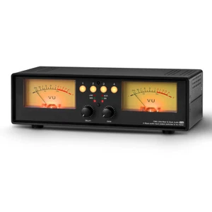Hi-Fi RCA Audio 4-way Selector/Adapter/Switcher/Splitter VU Meter DB Sound Level - Picture 1 of 12