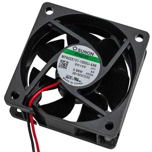 Fan 12V DC 0,9W 60x60x25mm 39,9m³/h 4500U/Min 39,9m³/h Sunon MF60251V11000UA99 - Picture 1 of 4