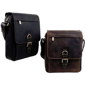 Visconti Leather Mens Messenger Bag - Hunter Collection - Picture 1 of 19