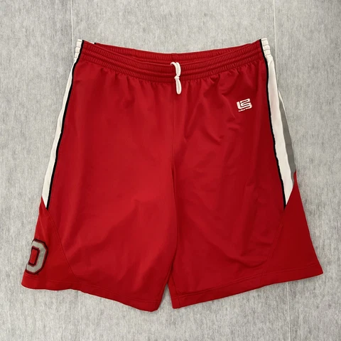 Ohio State Shorts Adult 38 Red LeBron James Nike Team Basketball Tag Size Medium Cover
