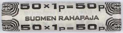 Rollo de 50 monedas de 1 centavo Finlandia 1979 BU sin circular 15,75 mm OBW rollo bancario sin abrir Foto 1 de 3