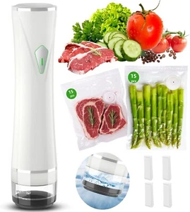 Upgraded Handheld Vacuum Sealer for Food, Portable Vacuum Sealer + 30 Bags - Afbeelding 1 van 7