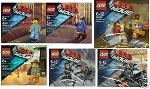 6x LEGO The Lego Movie Exklusive 30280 30281 30282 5002203 5002204 5002045 - Picture 1 of 1