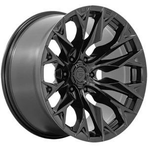 20x10 -18 Fuel 1PC D804 Flame 5x5.0 Blackout Wheels (Set of 4) - Picture 1 of 1
