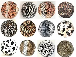 Fundas de Cojín Redondas Imitación Piel África Peluche Varios Tamaños Ø 40,45,50 cm etc. - Imagen 1 de 13