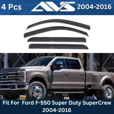 AVS Outside Mount Dark Smoke Side Window Vent Visors For Ford F-550 Super Duty — 第 1/4 张图片