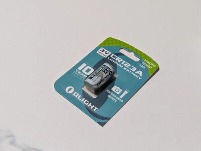 Batería de litio Olight CR123A 3V 1600 mAh - para dispositivos de alto drenaje Foto 1 de 3