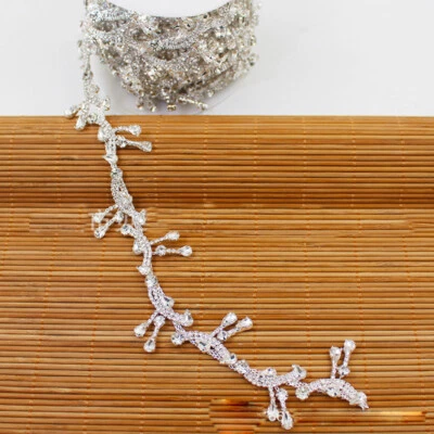 90cm Crystal Rhinestone Chain DIY Wedding Clothing Trim Jewellery Making Craft  - image 1 of 4