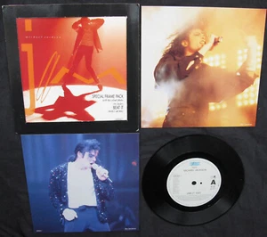 Michael Jackson JAM Disque 45t 7" Vinyl Frame PACK Photos Limited Edition Record - Imagen 1 de 6