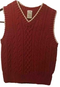 Gymboree Red Sweater Vest Holiday Fall Classic Boys Size 5 - Picture 1 of 3