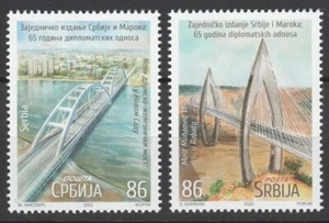 Serbia 2022 Bridges 2 MNH stamps - Picture 1 of 1