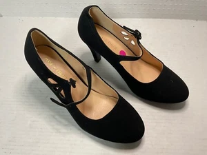Scarpe Mary Jane nuove donna taglia 8,5 Chase & Chloe Kimmy-21 traforate tacco medio - Foto 1 di 7