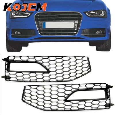 Cubierta de rejilla de luz antiniebla delantera de panal para Audi A4 S-Line B8.5 RS4 2013-15 2016 Foto 1 de 4