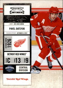 2010-11 Playoff Contenders Red Wings Hockey Card #7 Pavel Datsyuk