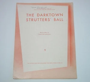 The Darktown Strutters' Ball Sheet Music by Shelton Brooks Sears Regal Series - Picture 1 of 5