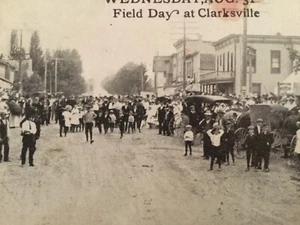 Postal antigua FIELD DAY CLARKSVILLE, MICHIGAN, MI 1910 - Imagen 1 de 3