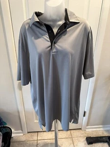 Greg Norman Golfshirt Herren Large grau Active PlayDry - Bild 1 von 2