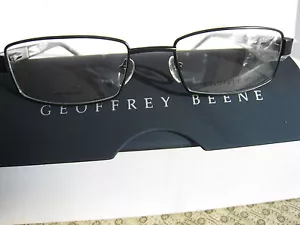 GEOFFREY BEE BRILLENGESTELL Style ATTORNEY in SCHWARZ 52-18-135 mit Etui - Bild 1 von 4