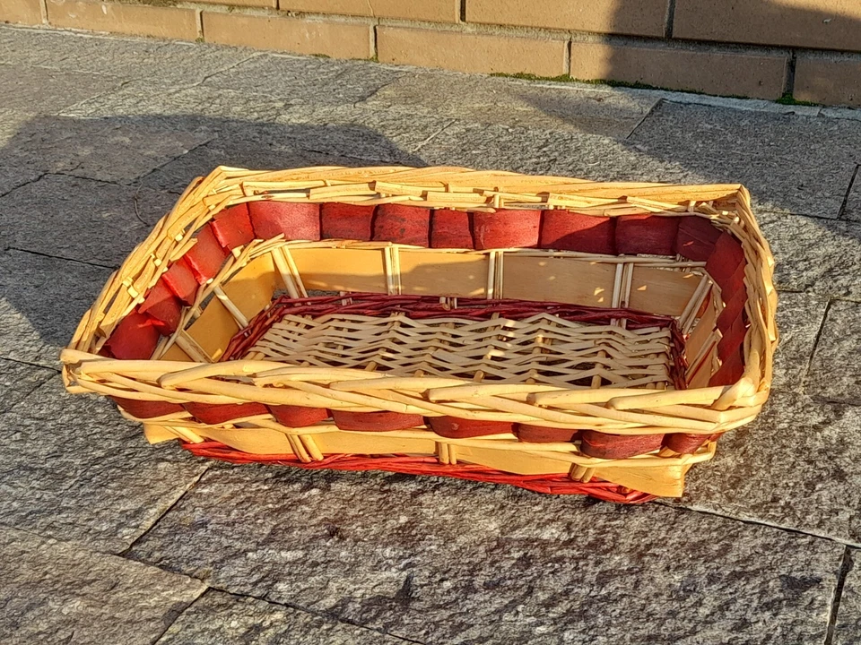 Cestino in vimini rettangolare 2 colori 2 - Immagine 1 di 1