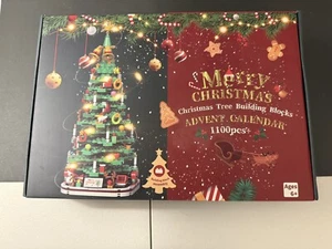 Advent Calendar 2024 Christmas Tree Building Blocks Kit, 24 Days 1100Pieces C... - Picture 1 of 5