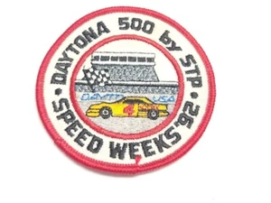 Daytona 500 By STP Speed Weeks 1992 Vintage Uniform Racing Nascar Car Patch - Picture 1 of 2