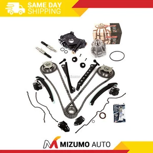 Timing Chain Kit VCT Selenoid Cam Phaser Oil Water Pump Fit 04-10 Ford 5.4 - Picture 1 of 12
