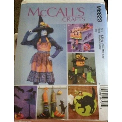 Sewing Pattern McCalls M6623 Miss Apron Table Runner Glove Chair Decors S-L 8-18 - Image 1 of 4