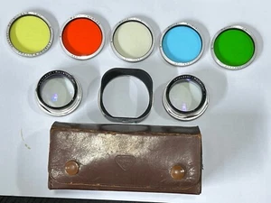 Rolleiflex Bay III Complete Set. 4 Color & 1 UV Filter. Rolleinar 1 & 2. Hood. - Picture 1 of 9