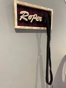 Personalised/Customised Dog Lead Holder Wall Sign - Picture 1 of 7