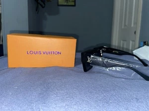 Louis Vuitton Acetate Swarovski Crystal Cyclone Sunglasses Z1578W Black - Picture 1 of 8