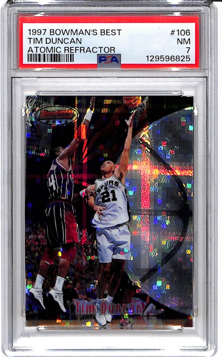 Bowman Tim Duncan Basketball Rookie Sports Trading Cards