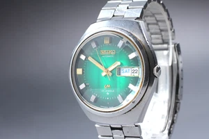 Vintage 1973 [Exc+5] SEIKO Green Dial Lord Matic 5606-7300 Automatic Men Watch - Picture 1 of 13