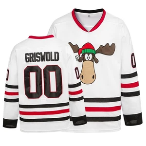 Griswold 00 Film Weihnachten Hockey Trikots genähte Buchstaben und Zahlen S-XXX... - Bild 1 von 6