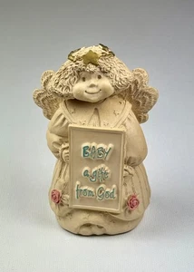 Vintage, Abbey Press Engel, "Baby ein Geschenk Gottes" Figur. 80er Jahre - Bild 1 von 13