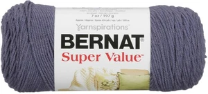 Confezione 3 Filati Massicci Bernat Super Value-Acciaio Blu Erica 164053-53014 - Foto 1 di 1