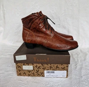 Think! Damen Hazel Echtleder Schnürstiefeletten. Größe UK 6, EU 39,5 - Bild 1 von 21