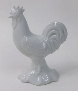 Estatuilla de pollo gallo blanco Haviland Limoges Francia 4,25" - Imagen 1 de 3