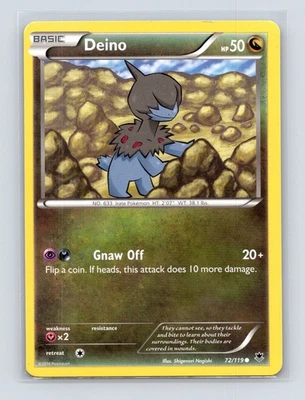 Pokémon TCG Deino 72/119 XY - Phantom Forces Normal LP - Image 1 of 2